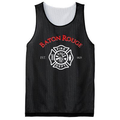 Baton Rouge Louisiana Fire Rescue Department Firefighters Mesh Reversible Basketball Jersey Tank