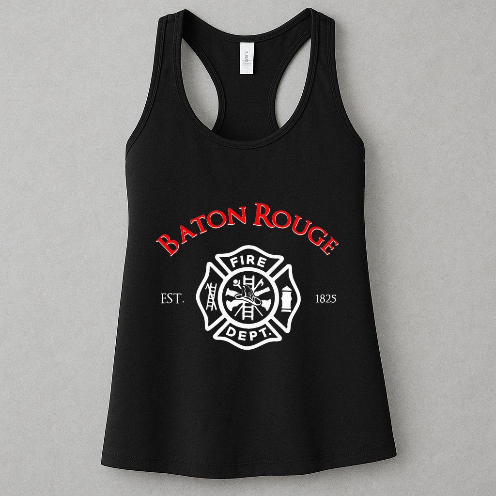 Baton Rouge Louisiana Fire Rescue Department Firefighters Womens Tank Top
