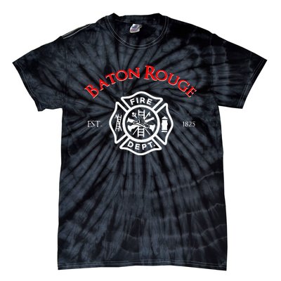 Baton Rouge Louisiana Fire Rescue Department Firefighters Tie-Dye T-Shirt