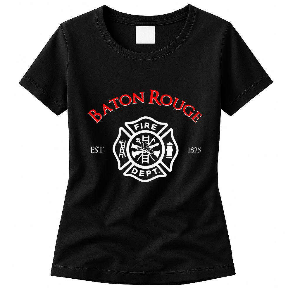 Baton Rouge Louisiana Fire Rescue Department Firefighters Womens T-Shirt