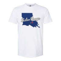 Baton Rouge Louisiana La Map Softstyle CVC T-Shirt