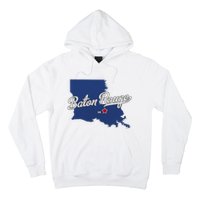 Baton Rouge Louisiana La Map Hoodie