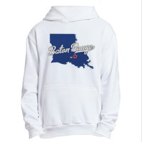 Baton Rouge Louisiana La Map Urban Pullover Hoodie