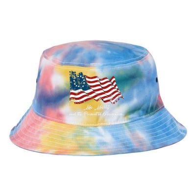 Betsy Ross Life Liberty And The Pursuit Of Happiness Flag Tie Dye Newport Bucket Hat