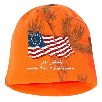 Betsy Ross Life Liberty And The Pursuit Of Happiness Flag Kati - Camo Knit Beanie