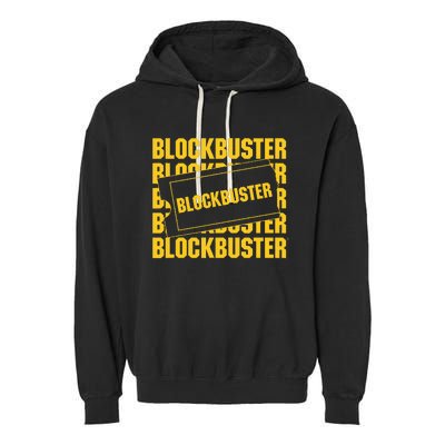 Blockbuster Repeating Logo With Ticket Garment-Dyed Fleece Hoodie