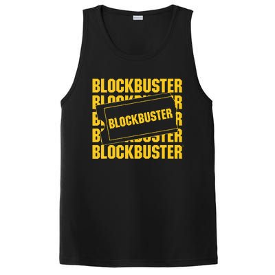 Blockbuster Repeating Logo With Ticket PosiCharge Competitor Tank