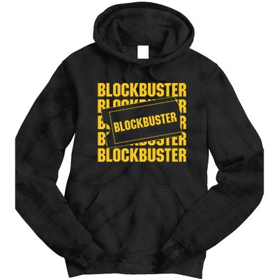 Blockbuster Repeating Logo With Ticket Tie Dye Hoodie