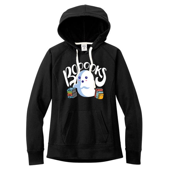 Book Reading Lover Halloween Ghost Librarian Reading Club Women's Fleece Hoodie