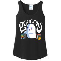 Book Reading Lover Halloween Ghost Librarian Reading Club Ladies Essential Tank