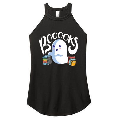 Book Reading Lover Halloween Ghost Librarian Reading Club Women's Perfect Tri Rocker Tank