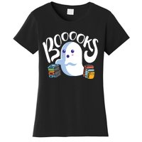 Book Reading Lover Halloween Ghost Librarian Reading Club Women's T-Shirt