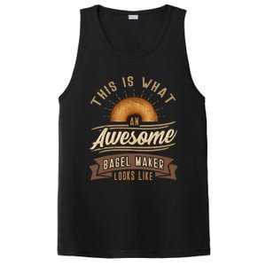 Bagel Roll Lover Baker Wheat Bakery Jewish Bread Gift Idea PosiCharge Competitor Tank