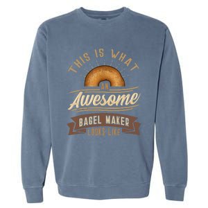 Bagel Roll Lover Baker Wheat Bakery Jewish Bread Gift Idea Garment-Dyed Sweatshirt