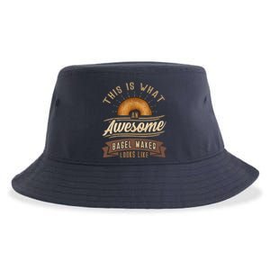 Bagel Roll Lover Baker Wheat Bakery Jewish Bread Gift Idea Sustainable Bucket Hat