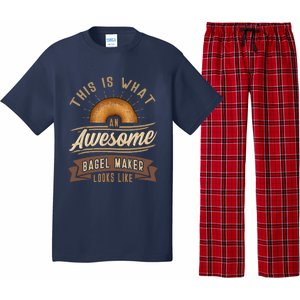 Bagel Roll Lover Baker Wheat Bakery Jewish Bread Gift Idea Pajama Set