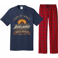 Bagel Roll Lover Baker Wheat Bakery Jewish Bread Gift Idea Pajama Set