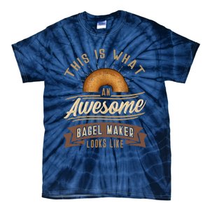 Bagel Roll Lover Baker Wheat Bakery Jewish Bread Gift Idea Tie-Dye T-Shirt