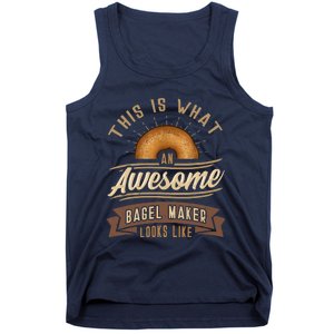 Bagel Roll Lover Baker Wheat Bakery Jewish Bread Gift Idea Tank Top