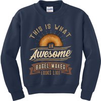 Bagel Roll Lover Baker Wheat Bakery Jewish Bread Gift Idea Kids Sweatshirt