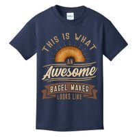 Bagel Roll Lover Baker Wheat Bakery Jewish Bread Gift Idea Kids T-Shirt