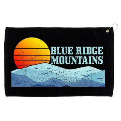 Blue Ridge Mountains Vintage Vintage Hiking Camping Gift Grommeted Golf Towel