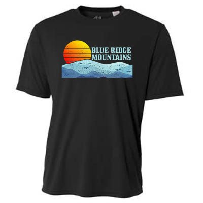 Blue Ridge Mountains Vintage Hiking Camping Cooling Performance Crew T-Shirt