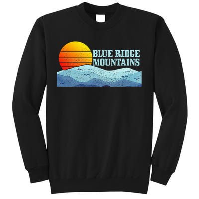 Blue Ridge Mountains Vintage Hiking Camping Sweatshirt