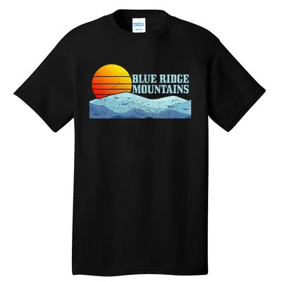 Blue Ridge Mountains Vintage Hiking Camping Tall T-Shirt