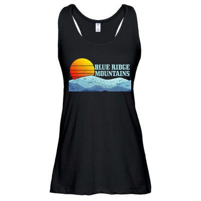 Blue Ridge Mountains Vintage Hiking Camping Ladies Essential Flowy Tank