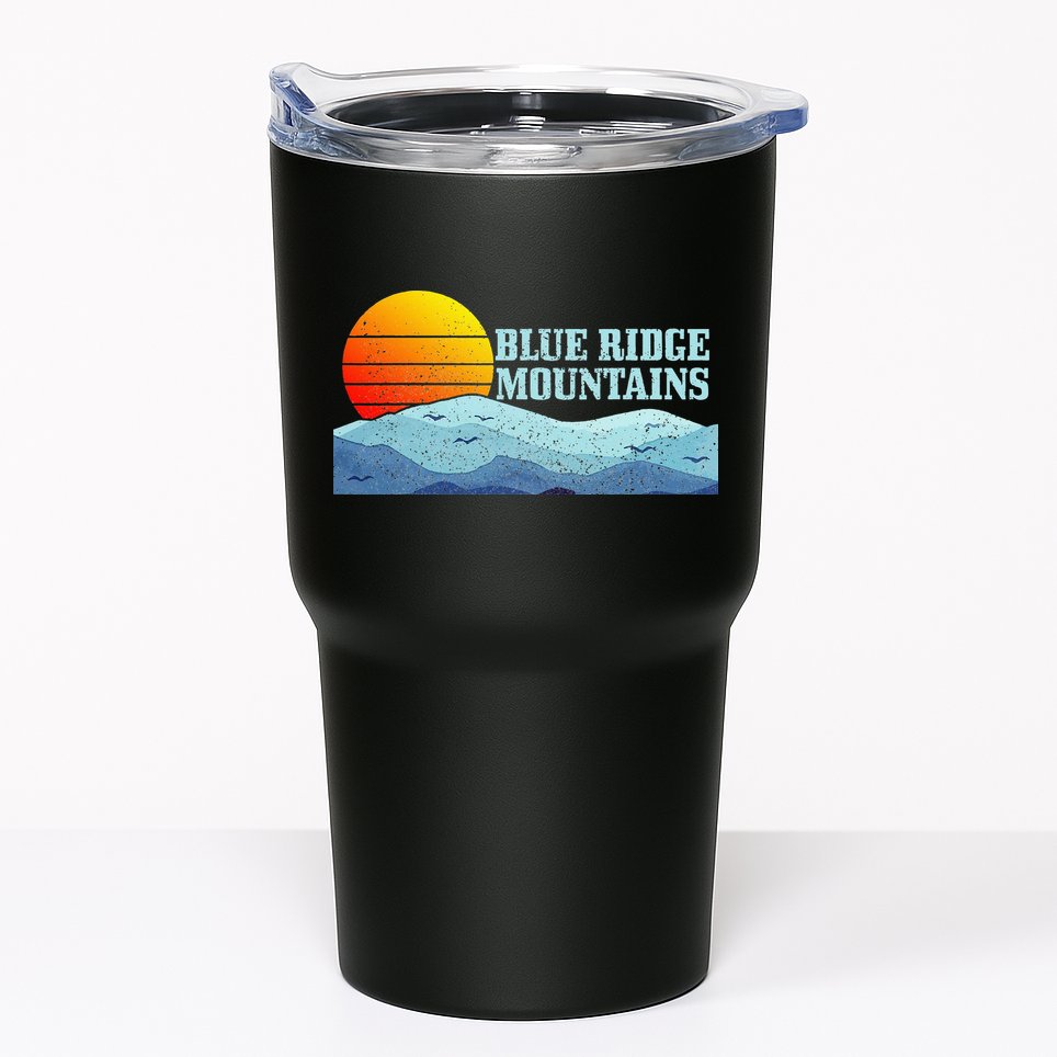 Blue Ridge Mountains Vintage Hiking Camping Tumbler