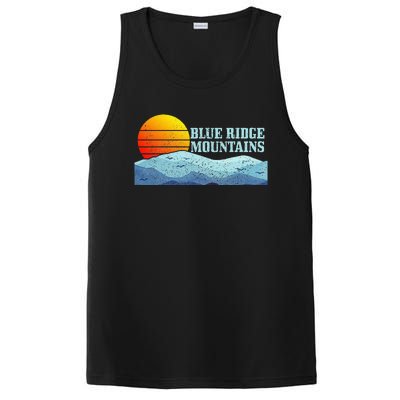 Blue Ridge Mountains Vintage Hiking Camping PosiCharge Competitor Tank