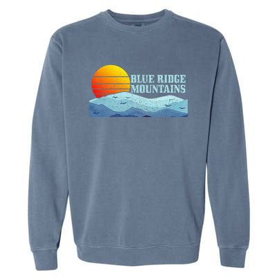 Blue Ridge Mountains Vintage Hiking Camping Garment-Dyed Sweatshirt