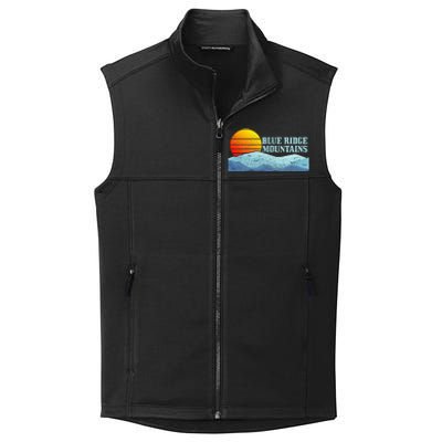 Blue Ridge Mountains Vintage Hiking Camping Collective Smooth Fleece Vest