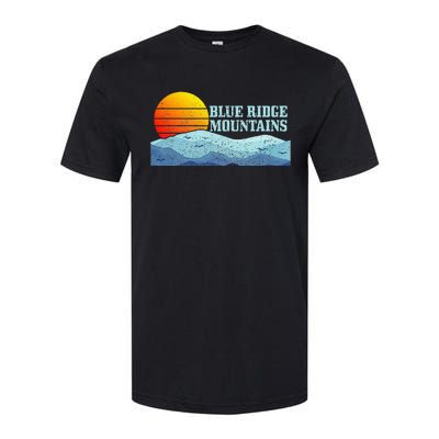 Blue Ridge Mountains Vintage Hiking Camping Softstyle CVC T-Shirt