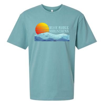 Blue Ridge Mountains Vintage Hiking Camping Sueded Cloud Jersey T-Shirt