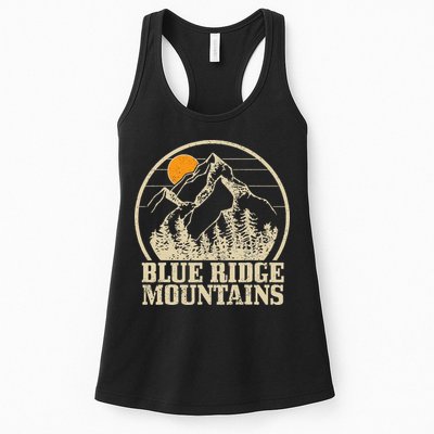 Blue Ridge Mountains Vintage Vintage Hiking Camping Gift Womens Tank Top