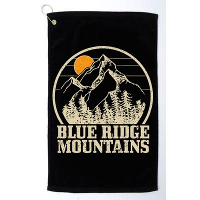Blue Ridge Mountains Vintage Vintage Hiking Camping Gift Golf Towel