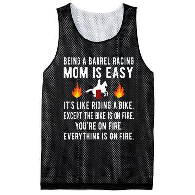 Barrel Racing Mom Funny Barrel Racing Mother Mesh Reversible Basketball Jersey Tank