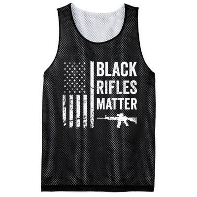 Black Rifles Matter Funny Pro Gun Rights American Flag Mesh Reversible Basketball Jersey Tank