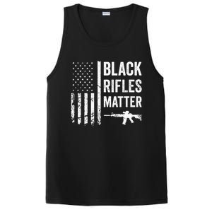 Black Rifles Matter Funny Pro Gun Rights American Flag PosiCharge Competitor Tank