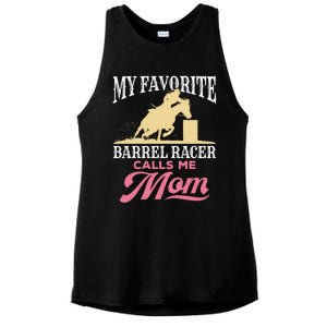 Barrel Racing Mom Horse Favorite Barrel Racer Mother's Day Gift Ladies PosiCharge Tri-Blend Wicking Tank