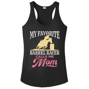 Barrel Racing Mom Horse Favorite Barrel Racer Mother's Day Gift Ladies PosiCharge Competitor Racerback Tank