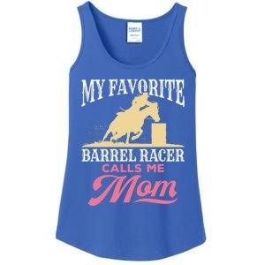 Barrel Racing Mom Horse Favorite Barrel Racer Mother's Day Gift Ladies Essential Tank