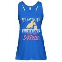 Barrel Racing Mom Horse Favorite Barrel Racer Mother's Day Gift Ladies Essential Flowy Tank