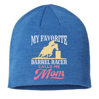 Barrel Racing Mom Horse Favorite Barrel Racer Mother's Day Gift Sustainable Beanie