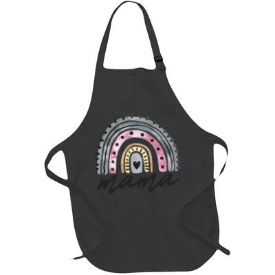 Boho Rainbow Mama Watercolor New Mom Apron