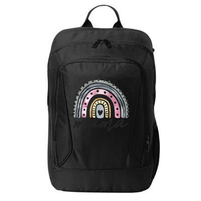 Boho Rainbow Mama Watercolor New Mom City Backpack