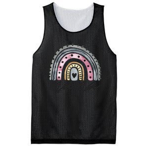 Boho Rainbow Mama Watercolor New Mom Mesh Reversible Basketball Jersey Tank