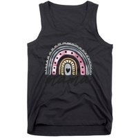 Boho Rainbow Mama Watercolor New Mom Tank Top